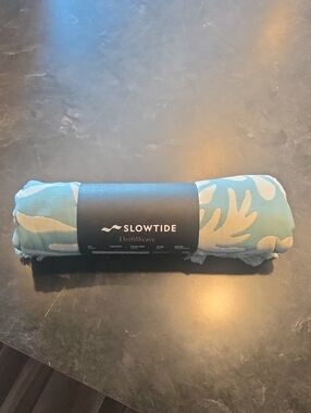 Slowtide DriftWeave Blue & Cream Beach Towel